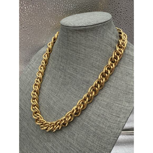 Napier Vintage Chain Thick Heavy Gold Tone Chain Estate 24” - Picture 2 of 8